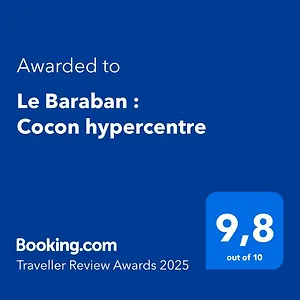 Le Baraban : Cocon Hypercentre Appartement