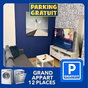 24 Chic & Cosy Grand 88m2 Parking Gratuit Hypercentre Netflix Appartement